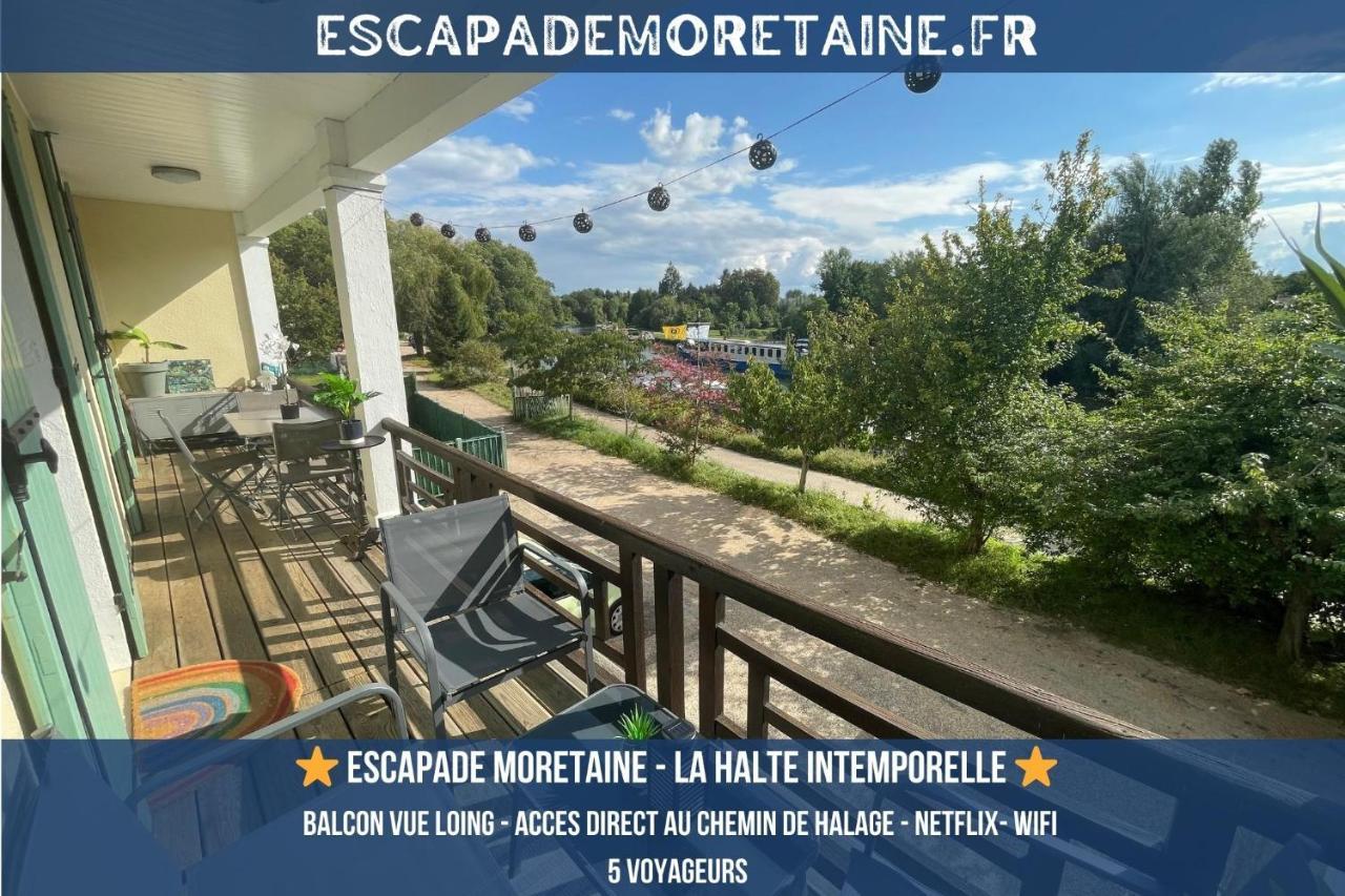 T3-Balcon Plein Sud-Acces Direct Au Bord Du Loing Apartment Moret-sur-Loing Exterior photo